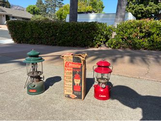 Classic vintage Coleman lanterns