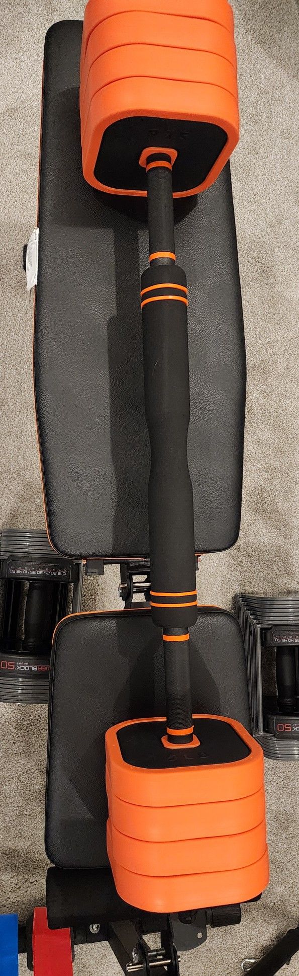 85lbs Adjustable Dumbbell/kettlebell/barbell Set