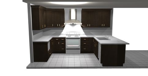 $1488 kitchen Cabinets Espresso