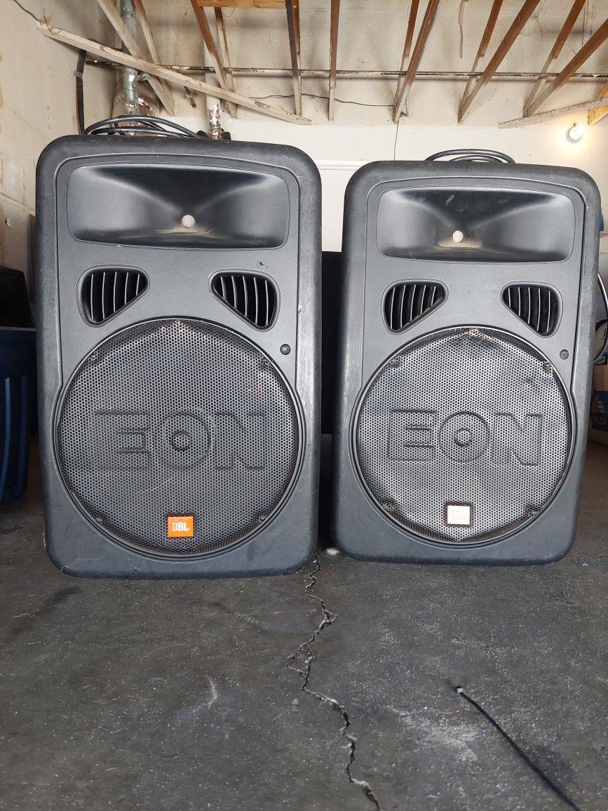 JBL EON 15 Speakers