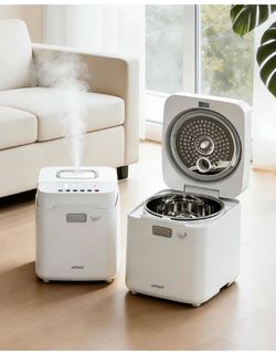 Mifasol Stainless Steel Humidifier, 3.3L Warm Mist Humidifiers for Bedroom, Easy Clean Steam Humidifiers for Home, Dishwasher Safe Humidifier Large Ro