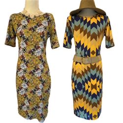 Bundle of 2 LuLaRoe Julia dresses - size medium  