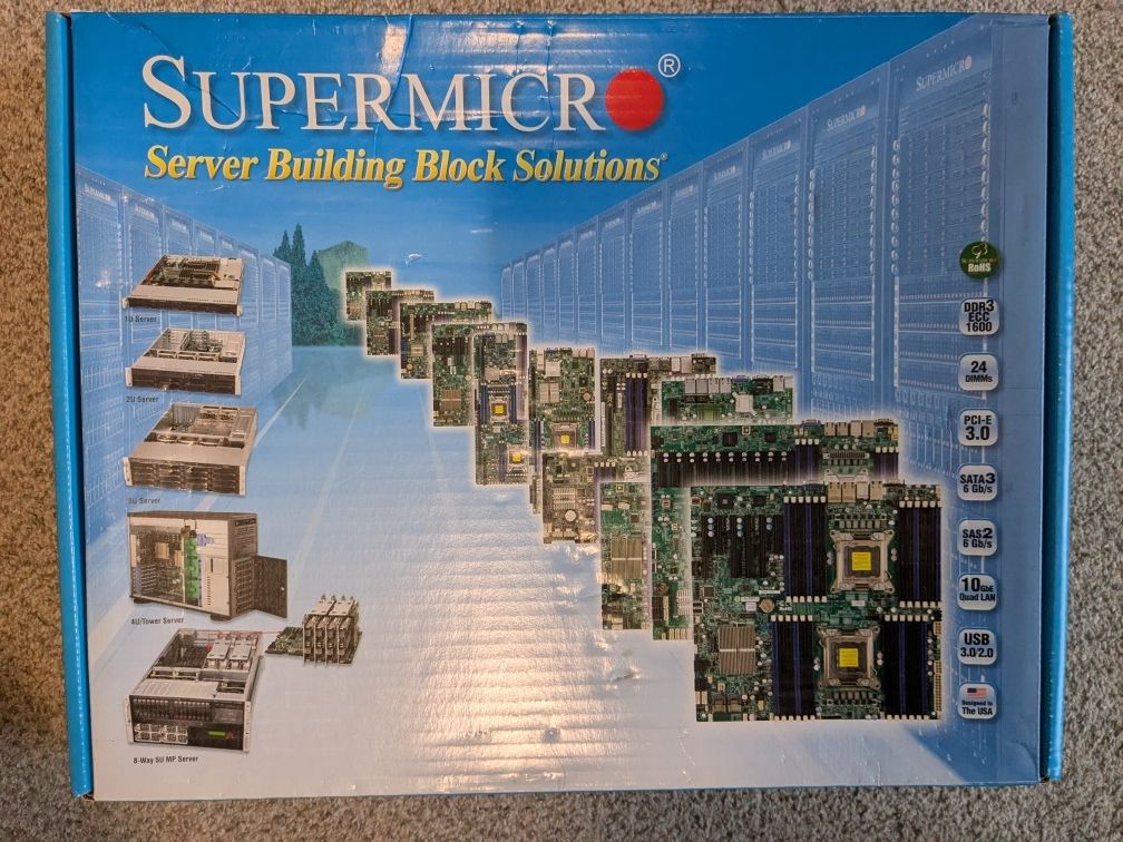 FOR PARTS ONLY: Supermicro Server MoBo (X9DR3-F)