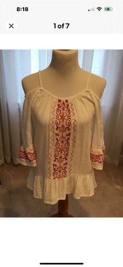 Beach Lunch Lounge Lexi Cotton XS Off The Shoulder Top 