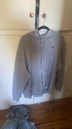 Air Jordan Grey Zip-Up Hoodie