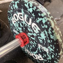 Rogue Fleck Plates With Rackable Curl Bar