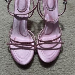 Pink Crystal Heels 