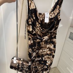 Elegant Dress and Matching Purse 