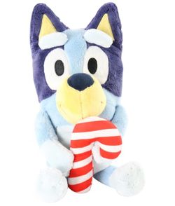 Bluey with Candy Cane 9” Holiday Mini Animated Plush - Officially Licensed Collectible Animatronic Plush