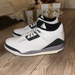 Grey Cement Jordan 3’s