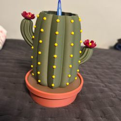 Cactus Pencil Holder / Jewelry Holder 