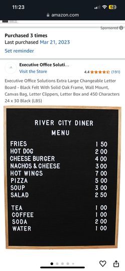 Extra Large Changeable Letter Board