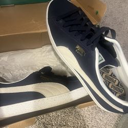 Blue And White Low Top Pumas