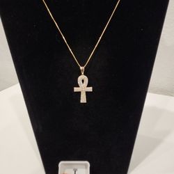 Ankh 14K Over 925