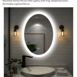 Back Lit Mirror - Oval - 28” X 36”