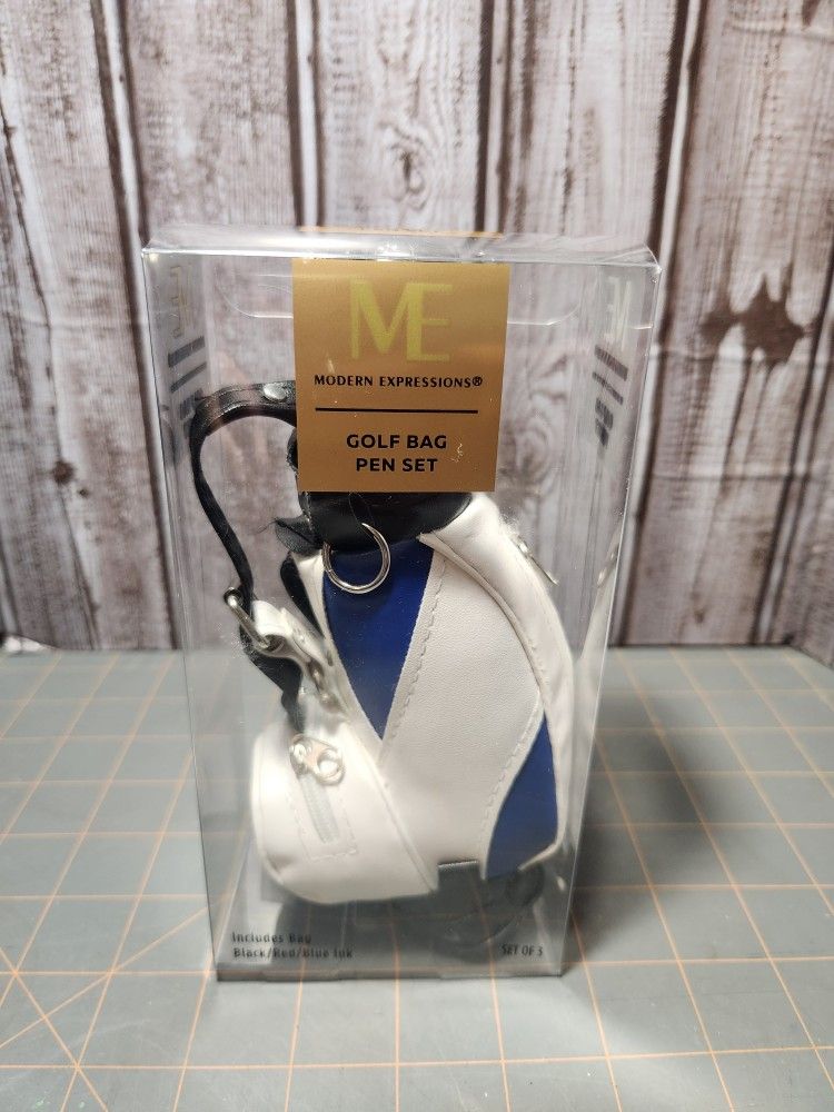Modern expressions golf bag pen set NEW