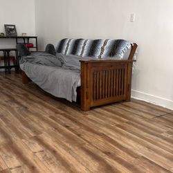 Full Size Solid Wood Futon