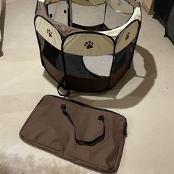 Foldable Pet Playpen With Carrying Bag 
