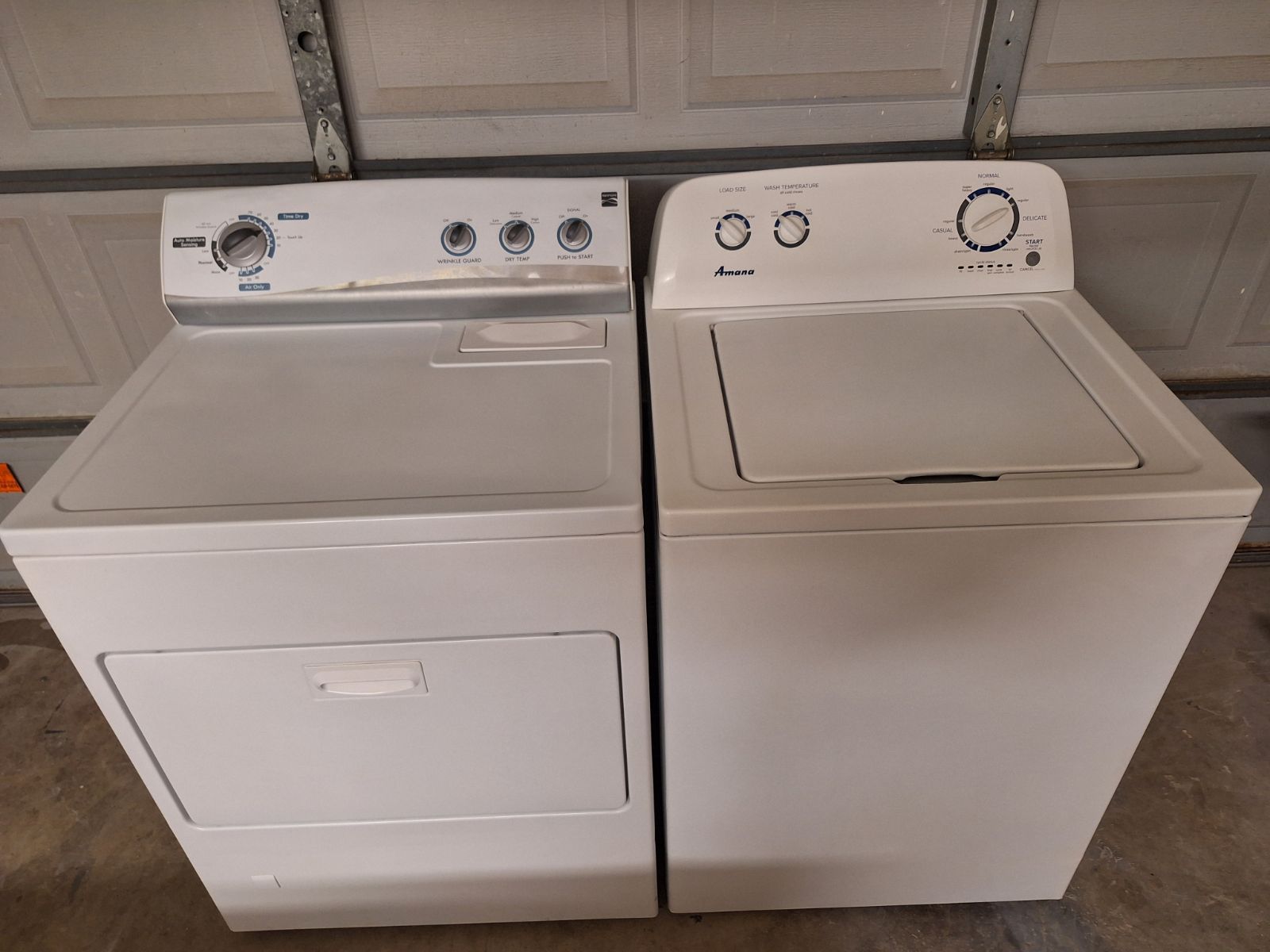 AMANA WASHER AND KENMORE GAS DRYER $375 DELIVERED AND INSTALLED 90 DAY WARRANTY 