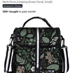 Insulated Lunch Bag, Picnic, Camping Bag