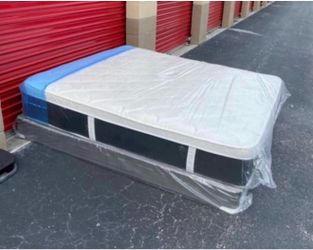 Queen Mattress Set Plush PillowTop – Brand New –  Same Day Delivery Available 🚚