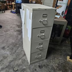 Steel Filing Cabinet Metal Filing Cabinet Upright Three Drawers Great Condition