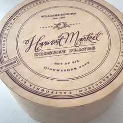 Williams Sonoma 6 Plates 
