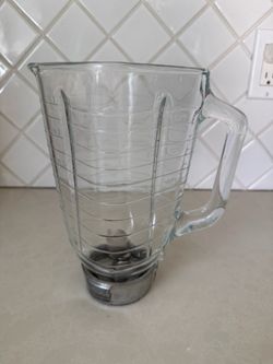 5-Cup Glass Blender Jar Replacement with Blade Assembly for Oster Blender