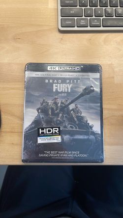 Fury (Brad Pitt) 4K Ultra HD + Blu-ray + Digital – Sealed