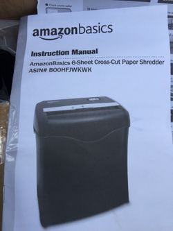 Brand new Amazon shredder