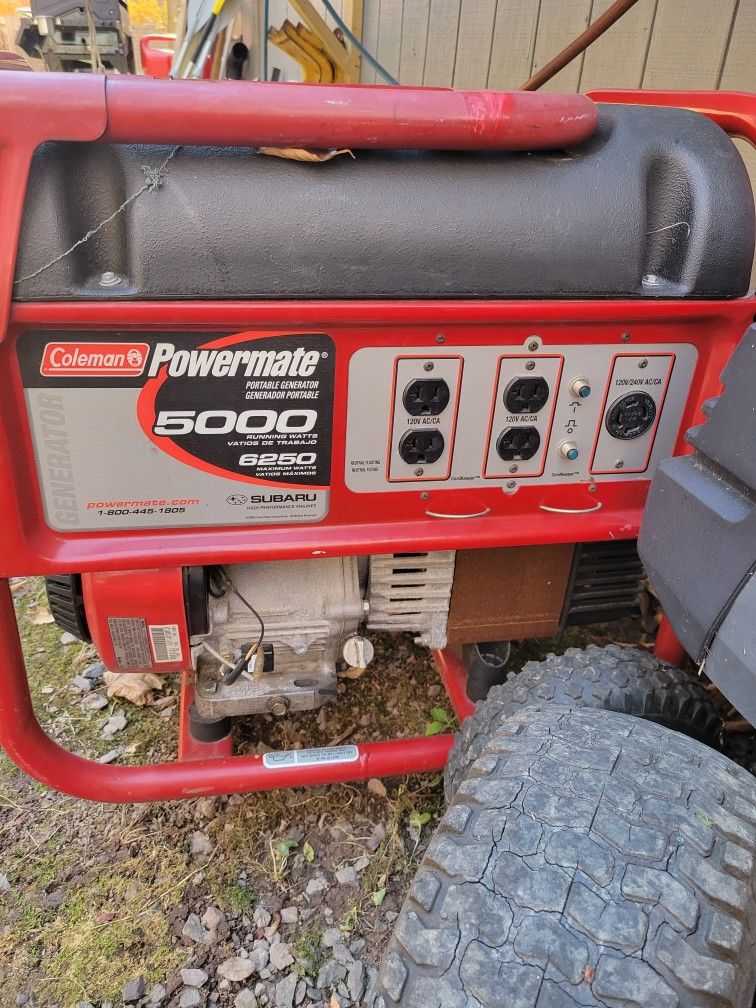 Coleman 5000 W generator Works great