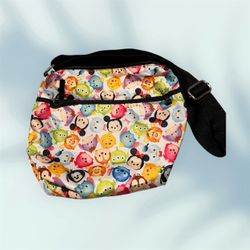 Disney Purse Tsum Tsum Disney Store Vinyl Zipper Adjustable Crossbody