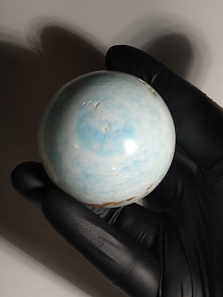 Natural Caribbean Calcite Stone Sphere 