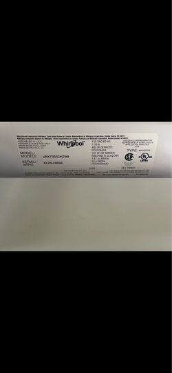Whirlpool front door refrigerator