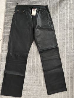 Lucky Brand Leather Jeans