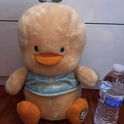 piyo piyo duck plush with music + tag