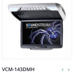 The Soundstream VCM-143DMH 14.3" ceiling-mount DVD player with MobileLink 