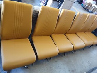 Wilhelm faux leather chairs 6