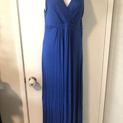 Size Large Long Maxi Royal Blue Dress