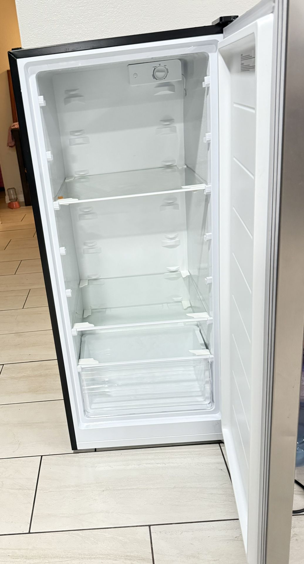 Freezer convertible to refrigerator