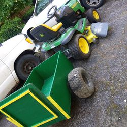 Riding Lawn Mower And Trailer Only