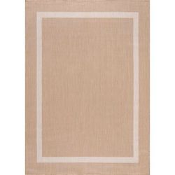 Beverly Rug 9 x 12 Beige White Waikiki Indoor/Outdoor Rug