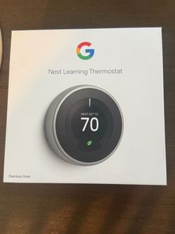Google Nest Learning Thermostat Stainless Steel