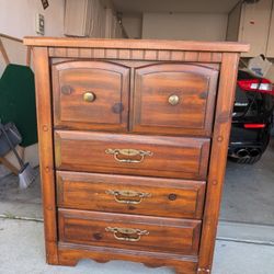 Wood Dresser 4 Drawers 42x18x33
