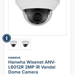 Hanwha Wisenet ANV-L6012R 2MP IR Vandal Dome Camera
