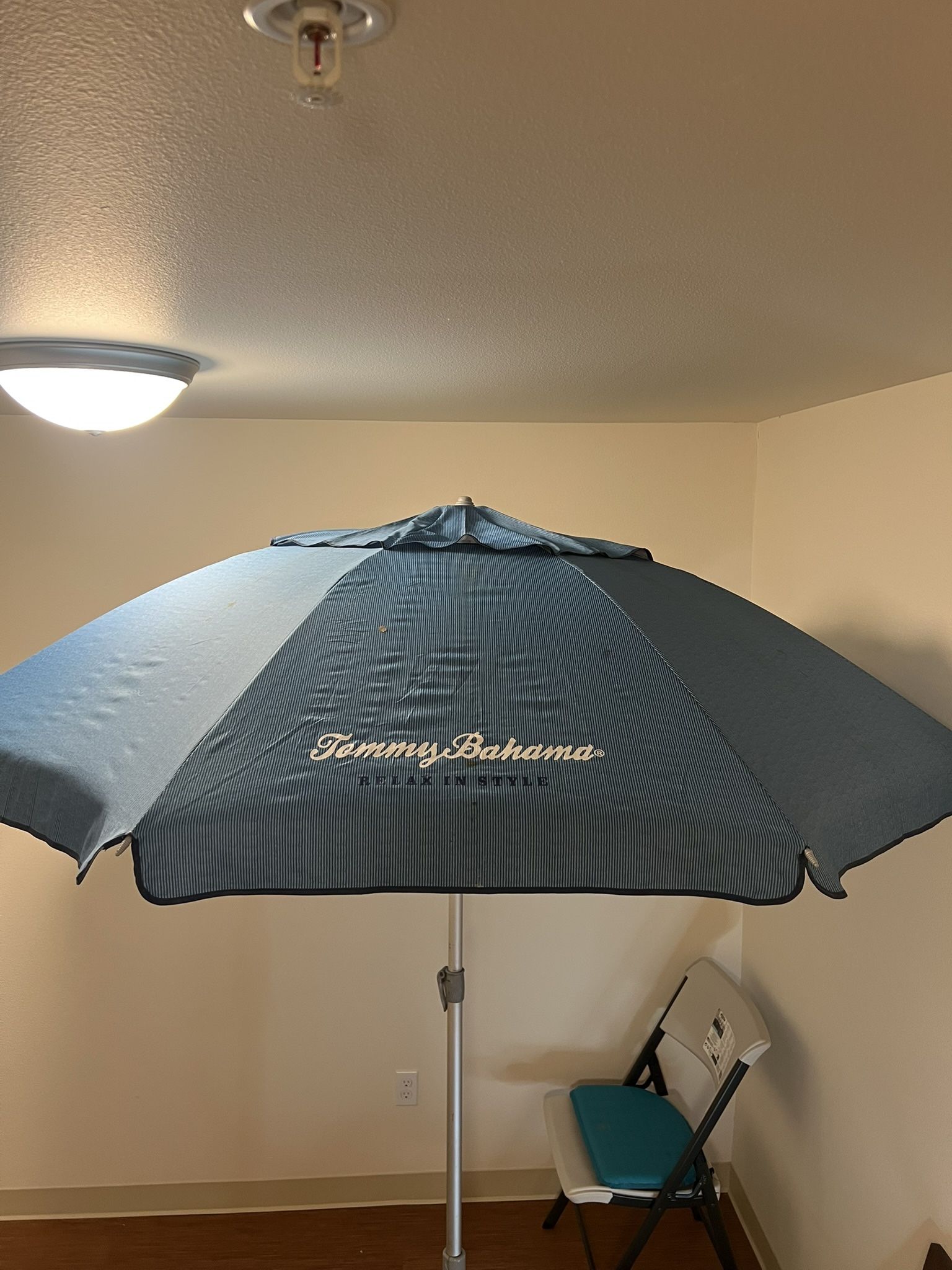 Tommy Bahama Blue 8ft Beach Umbrella