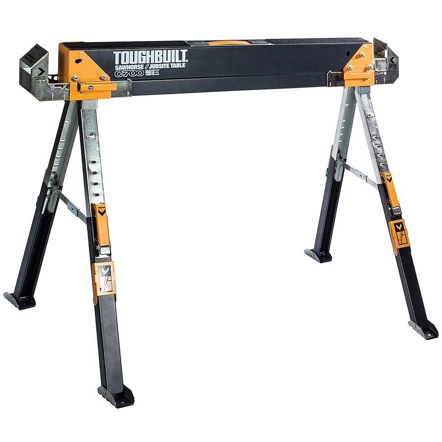 TOUGHBUILT TOU-C700 Saw Horse/Adjustable Jobsite Table (Single)