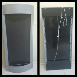 Beautiful Slate/Silver Metal Wall Fountain/Waterfall