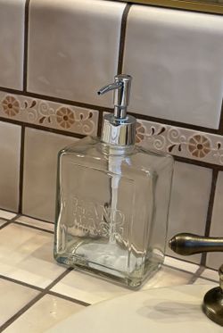Glass Hand Soap Dispenser 