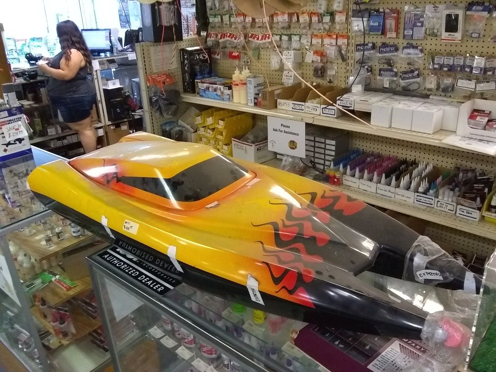 RC boat fiberglass hull only